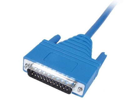 HPE JF827A RS-530 3m DTE serial cable with blue DB-25 connector