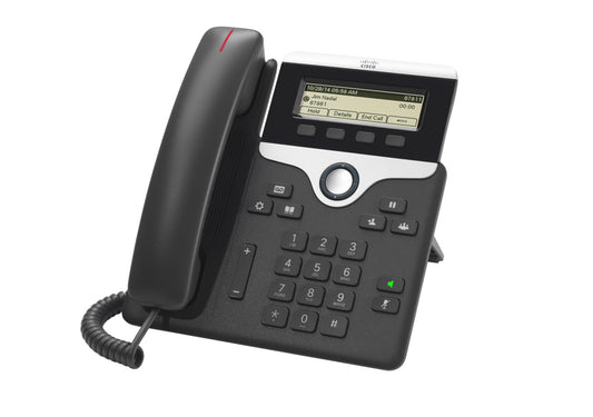 Cisco CP-7811-K9 | VOIP Desk Phone | 1 line | 3.2in greyscale display | PoE Class 1 | 10/100 Ethernet | Speakerphone