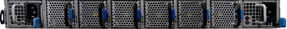Gray nvidia 920-9b110-00fh-0m1 100gbe long-haul switch with blue handles and perforated metal front panels