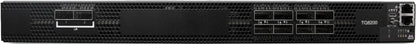 Black terabox tb6200 perforated front panel server rack with multiple network ports for nvidia mtq8200-hs2f 100gbe switch