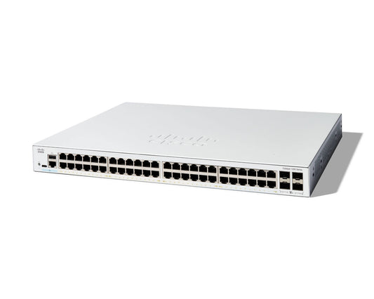 Cisco C1200-48T-4X | 48x 1G RJ45 | Non-PoE | 4x 10G SFP+ uplinks | Smart Managed (no license)