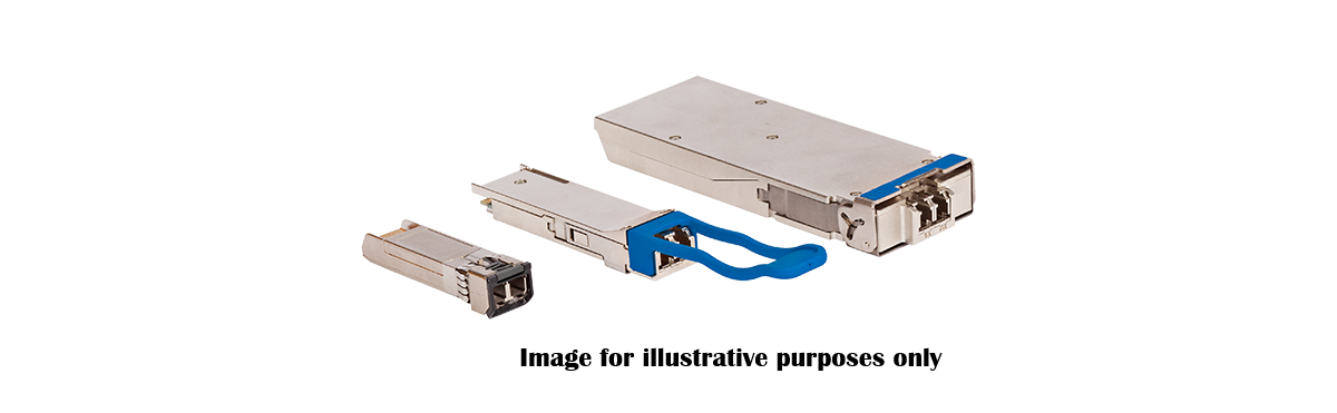 Arista ADPT-O-Q-100G OSFP-to-QSFP28 100G adapter with silver SFP+ modules