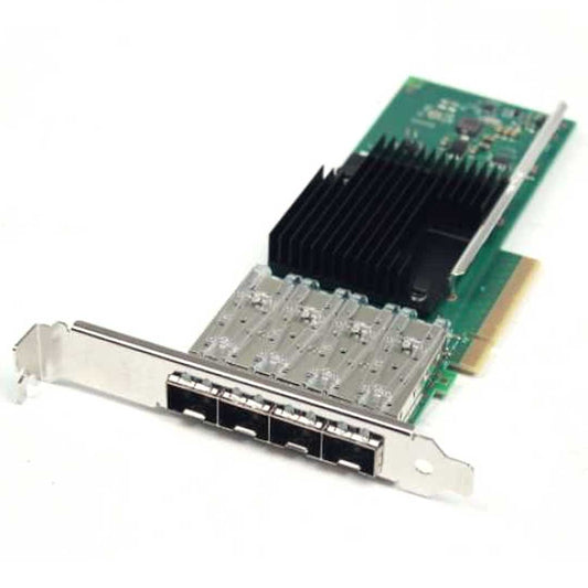 Cisco UCSC-P-IQ10GC-D green network card with black heatsink and silver cable slots