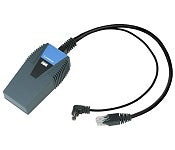 Compact Cisco WBP54G Wi-Fi bridge with black blue USB adapter