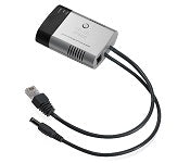 Cisco WBPN Wi-Fi bridge with silver USB cable adapter and black cord