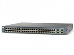 Cisco Catalyst 3850 switch with RJ-45 ports and SFP uplinks