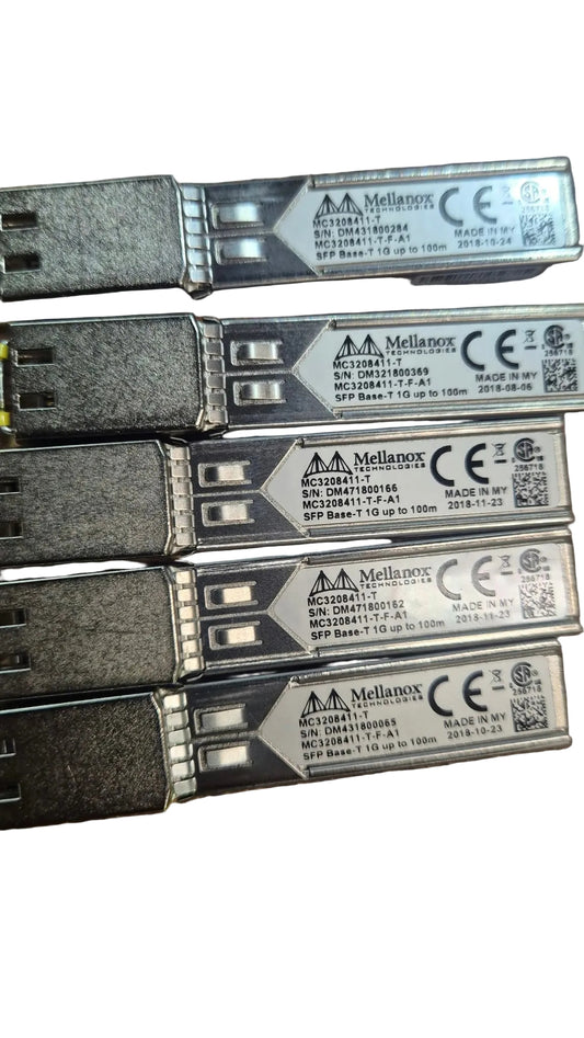 NVIDIA MC3208411-T | LinkX 1G SFP Transceiver, 1000BASE-T, RJ-45, 100m