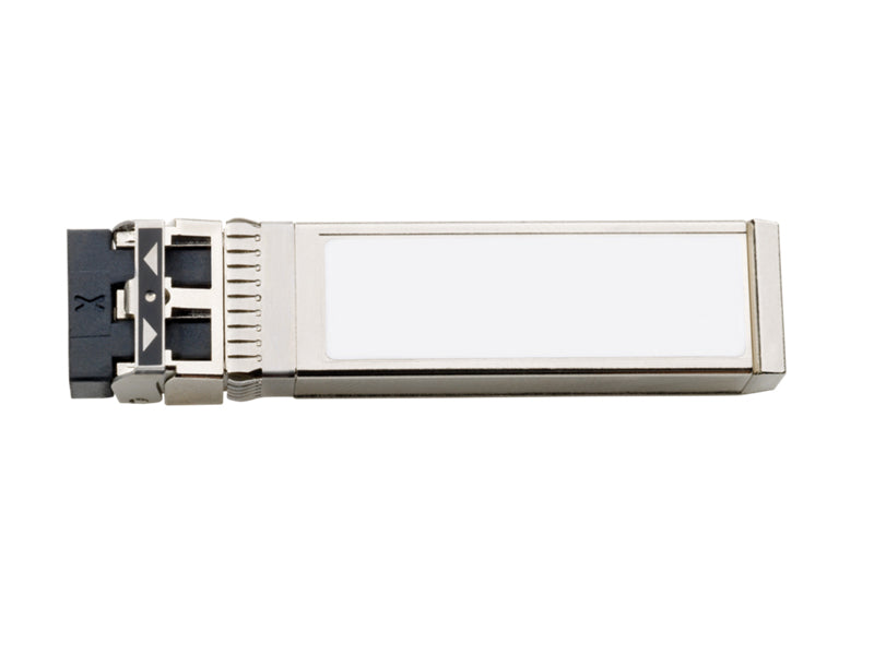 Aruba R6W26A 32G SFP28 silver transceiver module with window