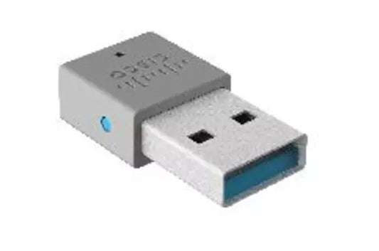 Cisco HS-WL-700-BA-USBA | Bluetooth USB-A dongle for 700 Series headsets, UC-optimized PC/Mac audio, call-control support, plug-and-play