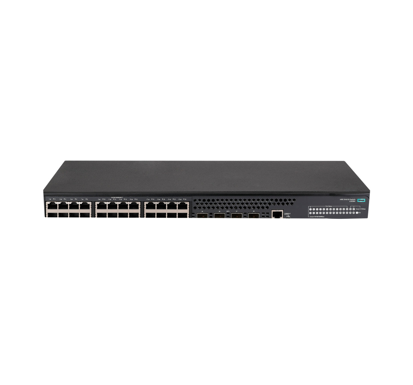HPE JL828A 24-port 1G Ethernet switch with 4x 10G SFP+ uplinks