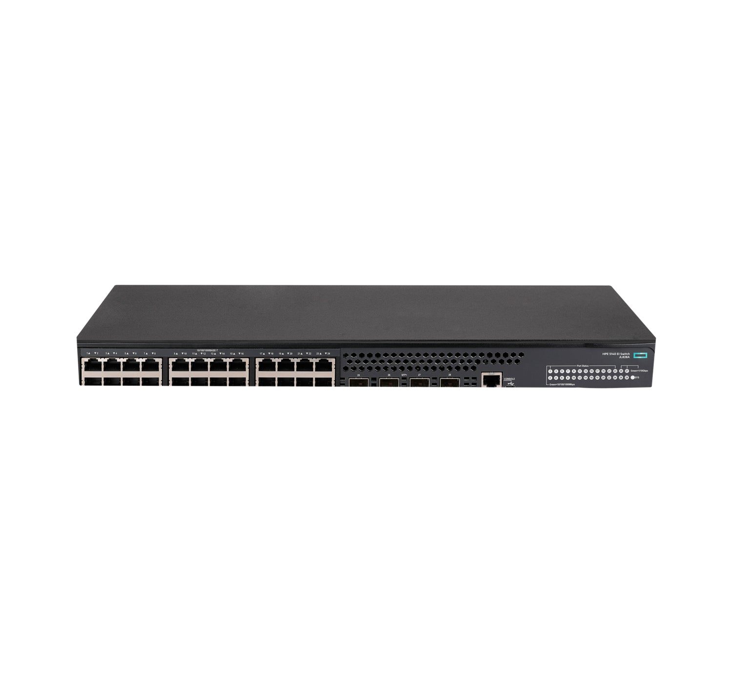 HPE JL828A 24-port 1G Ethernet switch with 4x 10G SFP+ uplinks