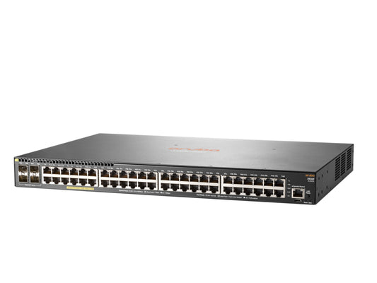 Aruba JL262A#ABG | 48x 1G RJ-45 | PoE+ 802.3at, 370W | 4x 1G SFP uplinks | license-free L2/L3 static routing