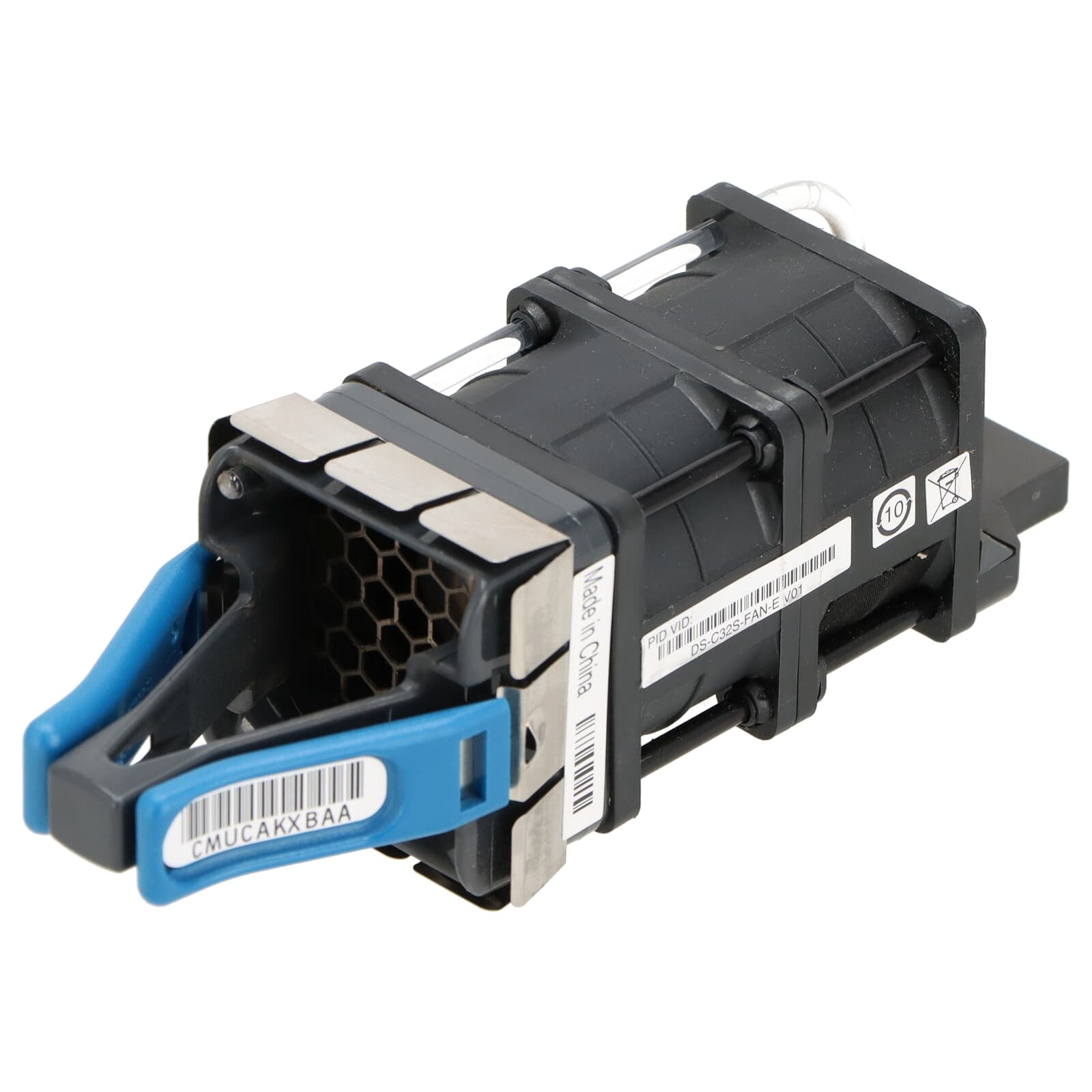 Cisco DS-C32S-FAN-E MDS 9132T fan tray with black fiber optic connector