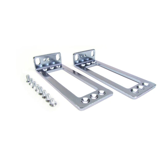 Cisco ASR1001HX-ACS rack mount kit with chrome brackets and screws
