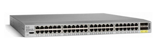 Cisco N2K-C2248TP-E-1GE 48-port Ethernet switch with silver body