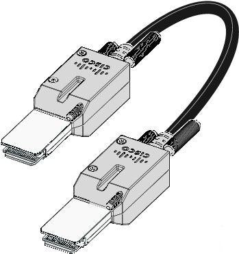 Cisco STACK-T2-3M | Type 2 StackWise stacking cable | 3 m | StackWise Type 2 connectors | color: Black