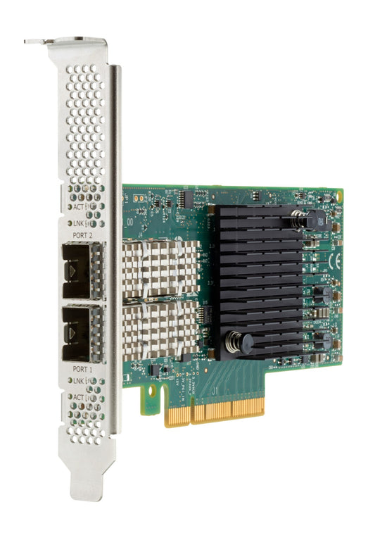 HPE P21109-B21 dual SFP28 PCIe network card with heatsink