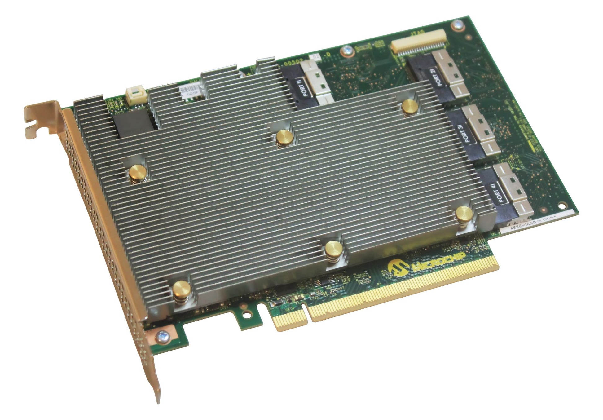 HPE P04220-B21 NVMe/SAS RAID controller PCIe card with dual M.2 slots and heatsink