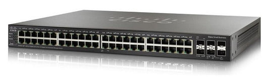 Cisco SG350X-48-K9-AU | 48x 1G L2/L3 switch, non-PoE, 4x10G uplinks (2x SFP+ + 2x 10GBase-T), license-free