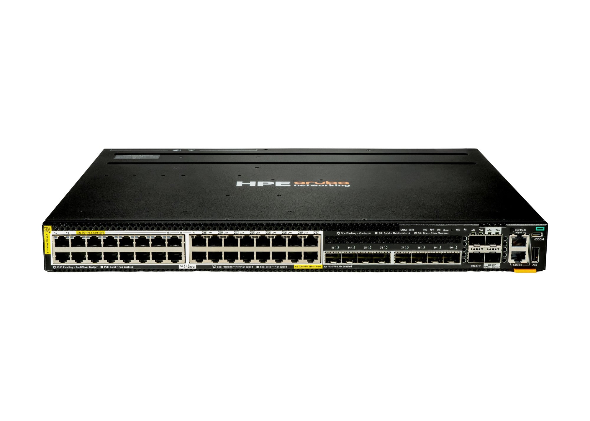 Aruba S4P42A | CX 6300M Smart Rate MACsec Switch, 32x 5G Smart Rate Cl ...