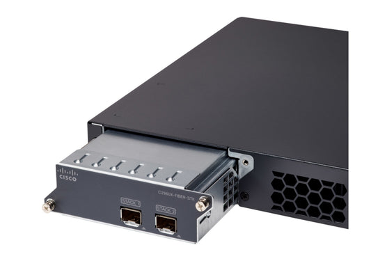 Cisco C2960X-FIBER-STK | FlexStack-Extended fiber stacking module | 2x SFP+ 10G extended ports | 10G extended stack link | long-distance stacking over fiber/DAC | for 2960-X/XR