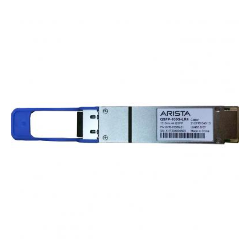 Arista QSFP-100G-LR4 100G QSFP28 blue silver fiber optic connector
