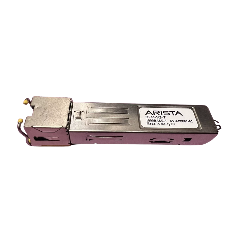 Arista SFP-1G-T | 1G SFP | 100/1000BASE‑T | RJ45 copper | 100 m Cat5e/6