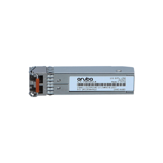 Aruba J9152D | 10GbE SFP+ | 10GBASE-LRM | 1310nm | 220m OM1/OM2 MMF | LC duplex