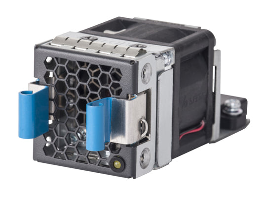 HPE JL595A hot-swap fan tray with Dell PSU blue clips honeycomb