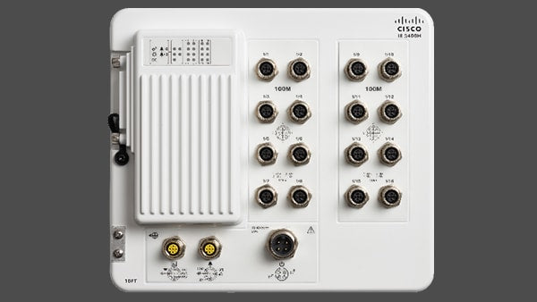 Cisco IE-3400H-16FT-E | Heavy-duty IP67 L2 switch | 16x 100Mb M12 | uplinks: — | no PoE | license: NE