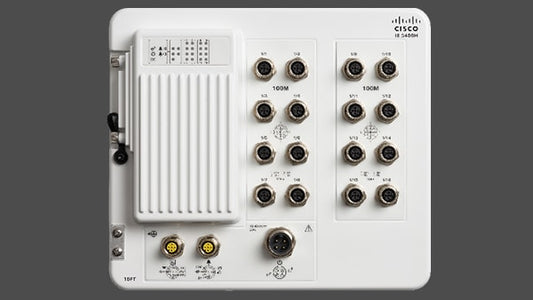 Cisco IE-3400H-16FT-E | Heavy-duty IP67 L2 switch | 16x 100Mb M12 | uplinks: — | no PoE | license: NE