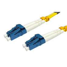 OS1 / OS2 Singlemode Fibre Optic Cable | Duplex LC to LC | LSZH Yellow | 0.5 to 10 Meter