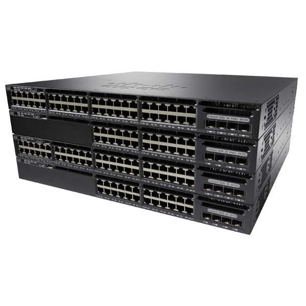 Cisco WS-C3650-24TS-E 24-port 1G switch with 4x1G SFP uplinks