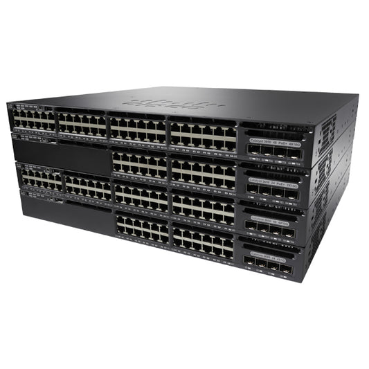 Cisco WS-C3650-24TS-E 24-port 1G switch with 4x1G SFP uplinks
