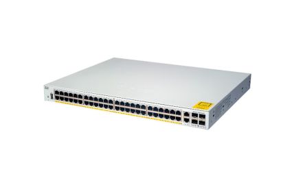 Cisco C1000-48P-4G-L switch with 48 PoE+ ports and 4 SFP uplinks