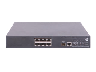 HPE JG309B 1820-8G PoE+ switch with 8x 1G ports and 2x SFP uplinks