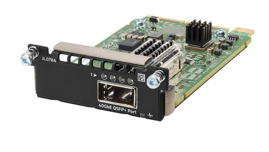 Aruba JL078A | 1x 40GbE QSFP+ module, adds 40G uplink/stacking for 3810M/2930M