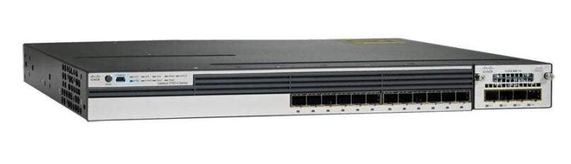 Cisco WS-C3750X-12S-E | 12x GE SFP | No PoE | 4x1G or 2x10G uplinks (module) | IP Services
