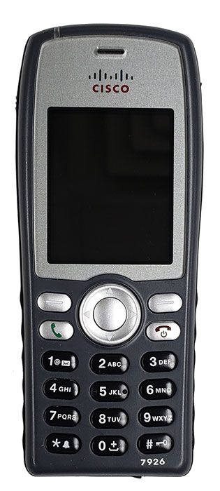 Cisco CP-7926G-W-K9 | Unified Wireless IP Phone | 802.11a/b/g dual-band (2.4/5 GHz) | WPA2-Enterprise (802.1X) | Bluetooth headset support | 2.0" color TFT | IP54 rugged | Integrated barcode scanner | RF domain: World (W) | CUCM/CME license required |...