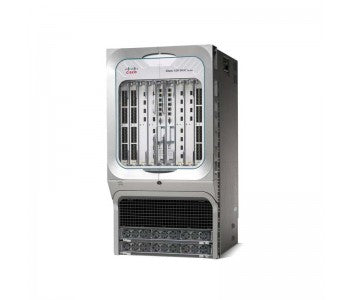 Cisco ASR-9010-DC-V2 10-slot DC chassis with modular silver rack