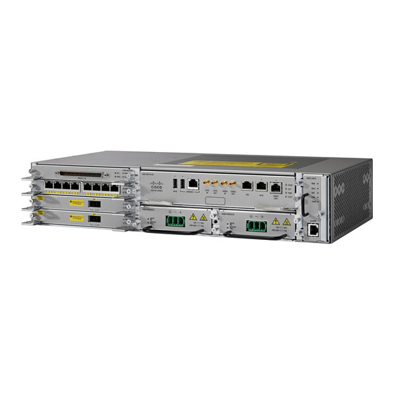 Cisco ASR-902U modular router chassis with ethernet ports and silver finish