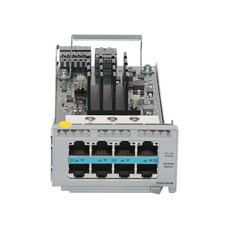 Cisco C9300X-NM-8M | 8x mGig RJ-45 uplinks (100M/1/2.5/5/10G) for Catalyst 9300X | PoE: N/A