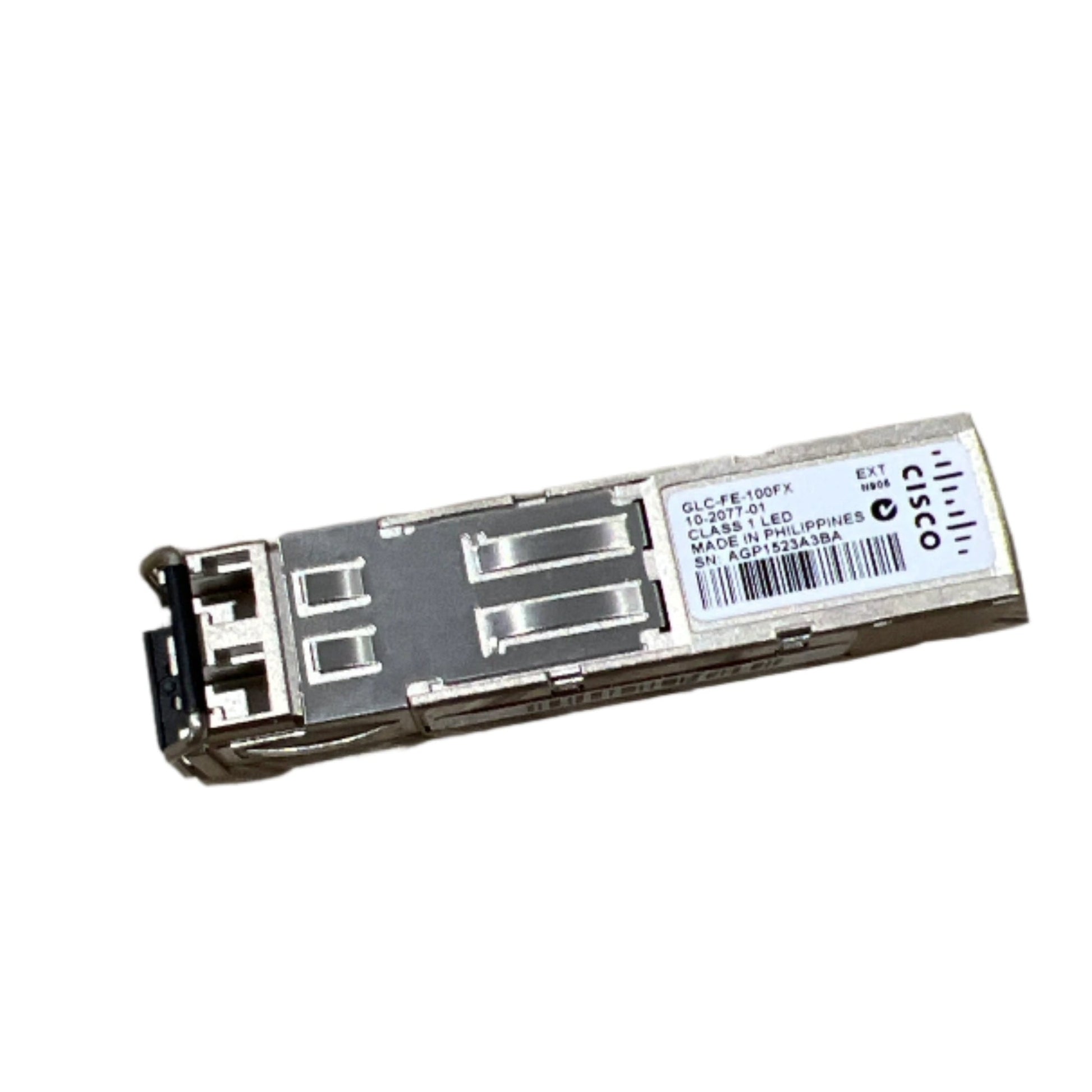 Cisco GLC-FE-100FX SFP 100BASE-FX transceiver module with LC duplex