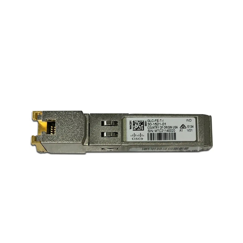 Cisco GLC-FE-T-I 100Mb SFP 100BASE-TX RJ-45 Industrial Transceiver