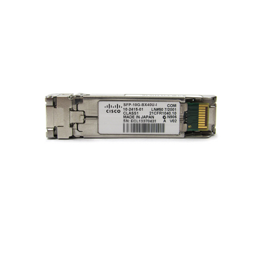 Cisco SFP-10G-BX40U-I | 10GbE SFP+ | 10GBASE-BX40 BiDi | TX 1270/RX 1330 nm | 40 km SMF | LC simplex | Industrial temp