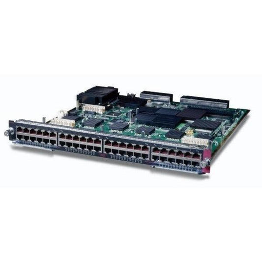 Cisco WS-X6548V-GE-TX | 48x 10/100/1000 RJ-45 | Pre-Standard PoE (Cisco Inline Power) | CEF256; DFC upgradable