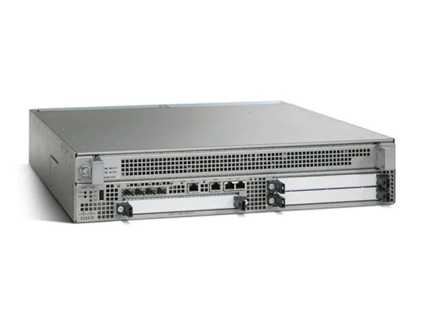 Cisco ASR1002-ACS rack-mount kit with silver server rack and ethernet ports