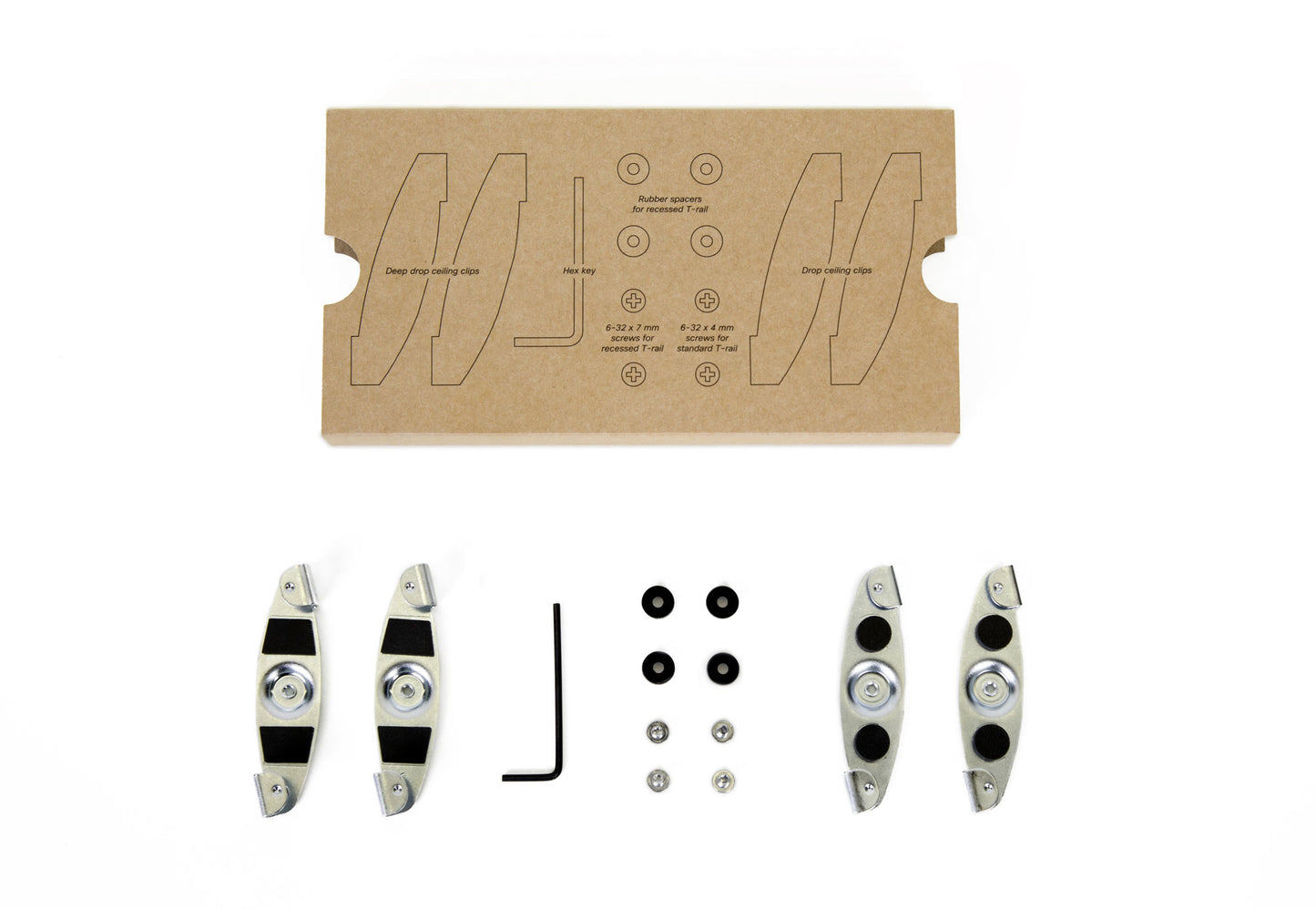 Meraki MA-MNT-CLG-1 | Ceiling T-rail channel adapter mount kit | drop-ceiling rail | AP mount | compatibility: MR-series access points | color: white | hardware included
