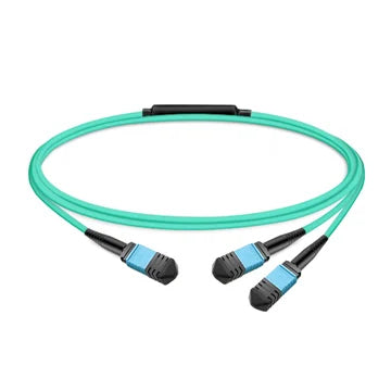NVIDIA 980-9I573-00N007 teal MPO-12 OM3/OM4 7m fiber optic cable