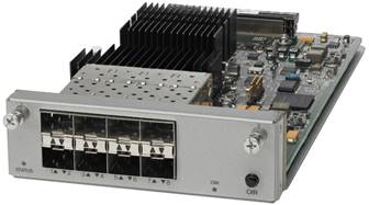Cisco WS-C4KX-NM-8SFP+ | 8x 1/10GbE SFP/SFP+ ports, expansion network module, for Catalyst 4500-X